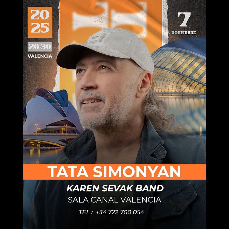 Tata Simonyan - Karen Sevak band poster